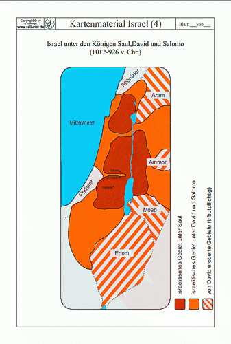 OHP-Könige (Karte Saul, David, Salomo)